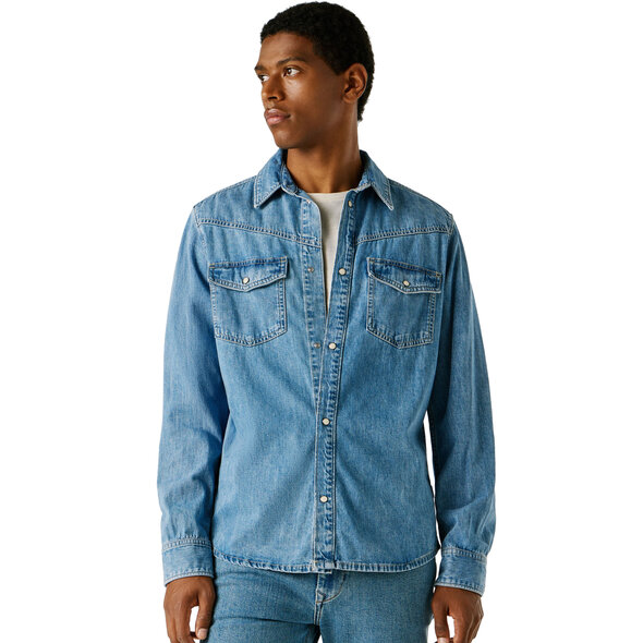 PEPE JEANS 'BROOKS' DENIM ΠΟΥΚΑΜΙΣΟ ΑΝΔΡΙΚΟ PM30909153V2-000
