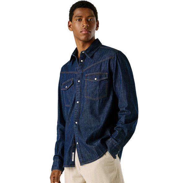 PEPE JEANS 'BROOKS' DENIM ΠΟΥΚΑΜΙΣΟ ΑΝΔΡΙΚΟ PM30909156C1-000