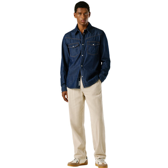 PEPE JEANS 'BROOKS' DENIM ΠΟΥΚΑΜΙΣΟ ΑΝΔΡΙΚΟ PM30909156C1-000