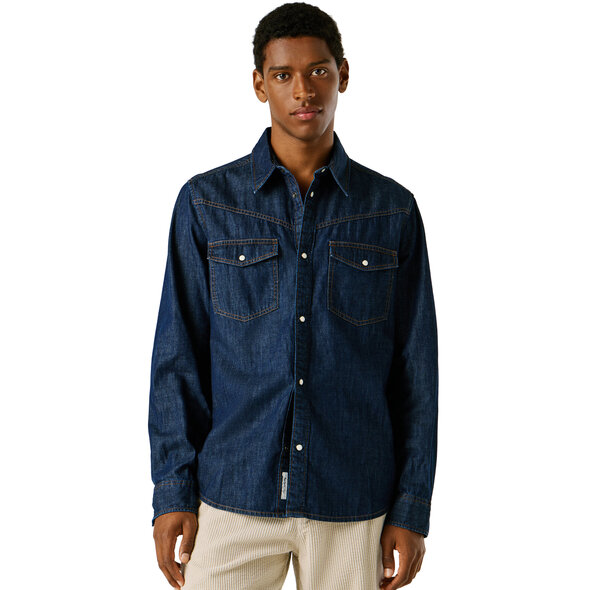 PEPE JEANS 'BROOKS' DENIM ΠΟΥΚΑΜΙΣΟ ΑΝΔΡΙΚΟ PM30909156C1-000