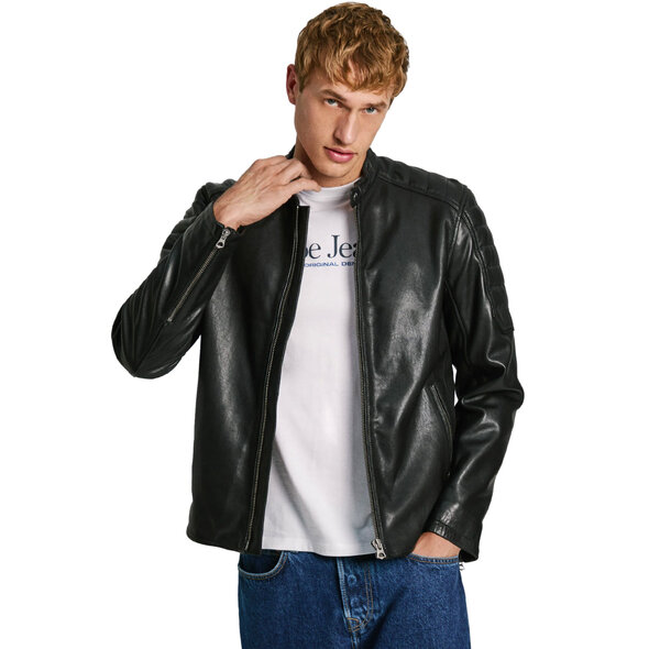 PEPE JEANS 'TRAVIS' ΔΕΡΜΑΤΙΝΟ ΜΠΟΥΦΑΝ ΑΝΔΡΙΚΟ PM403014-999