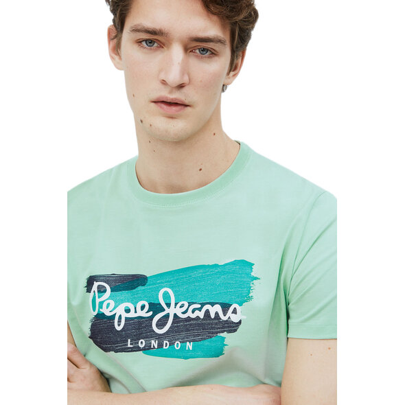 PEPE JEANS 'AITOR' ΜΠΛΟΥΖΑ ΑΝΔΡIKH ME PAINTING EFFECT LOGO PM507723-630