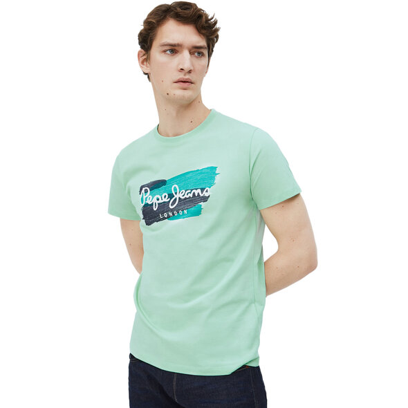 PEPE JEANS 'AITOR' ΜΠΛΟΥΖΑ ΑΝΔΡIKH ME PAINTING EFFECT LOGO PM507723-630