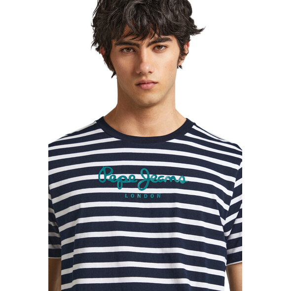 PEPE JEANS STRIPED EGGO ΜΠΛΟΥΖΑ ΑΝΔΡIKH PM509407-594