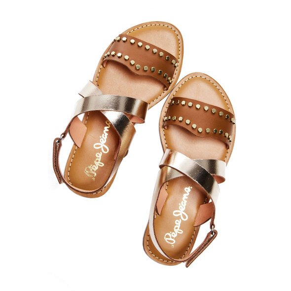 PEPE JEANS 'MANDY' ΠΑΙΔΙΚΑ ΔΕΡΜΑΤΙΝΑ ΣΑΝΔΑΛΙΑ ΚΟΡΙΤΣΙ PGS90173-859