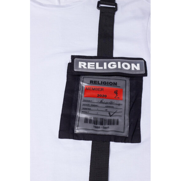 RELIGION 'OFFICIAL' ΜΠΛΟΥΖΑ ΑΝΔΡIKH ME PATCH ΤΣΕΠΗ 10TOFF02-WHITE