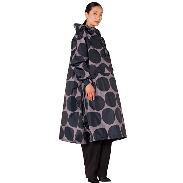 RAINKISS BLACK POLKA ΑΔΙΑΒΡΟΧΟ PONCHO ΓΥΝΑΙΚΕΙΟ 8719326832838-BLACK