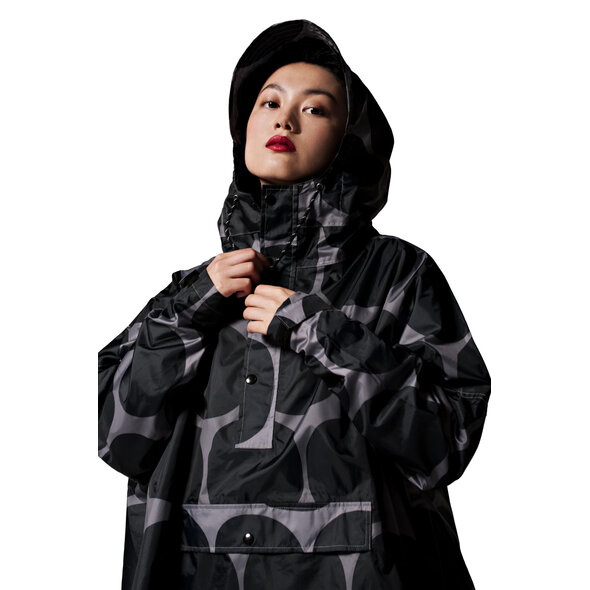 RAINKISS BLACK POLKA ΑΔΙΑΒΡΟΧΟ PONCHO ΓΥΝΑΙΚΕΙΟ 8719326832838-BLACK