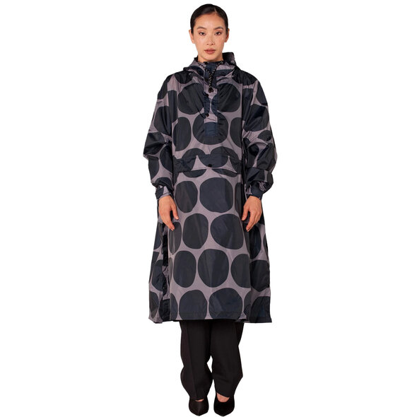 RAINKISS BLACK POLKA ΑΔΙΑΒΡΟΧΟ PONCHO ΓΥΝΑΙΚΕΙΟ 8719326832838-BLACK