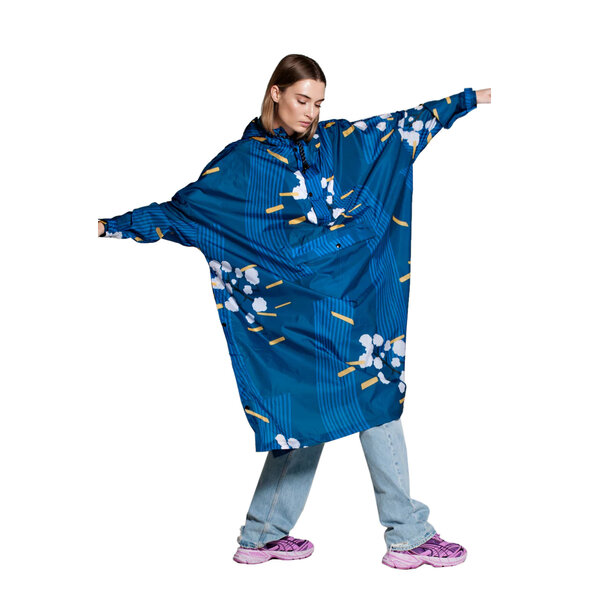 RAINKISS JAPANESE BLOSSOM ΑΔΙΑΒΡΟΧΟ PONCHO ΓΥΝΑΙΚΕΙΟ 8719326832845-MULTICOLOUR