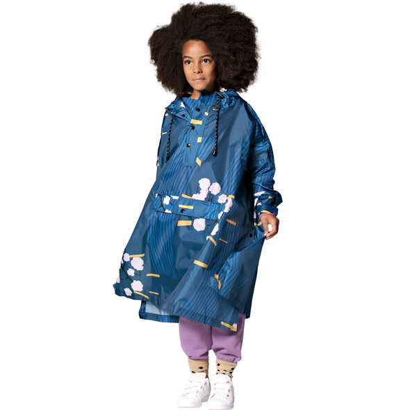 RAINKISS JAPANESE BLOSSOM ΠΑΙΔΙΚΟ PONCHO ΑΔΙΑΒΡΟΧΟ ΚΟΡΙΤΣΙ 8719327327197-BLUE