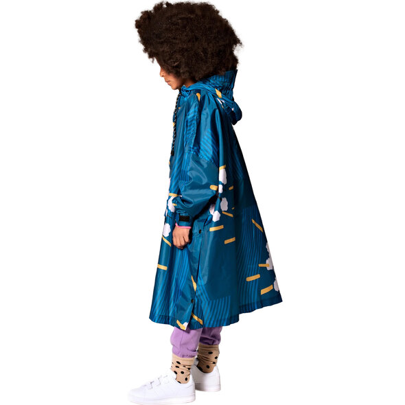 RAINKISS JAPANESE BLOSSOM ΠΑΙΔΙΚΟ PONCHO ΑΔΙΑΒΡΟΧΟ ΚΟΡΙΤΣΙ 8719327327197-BLUE