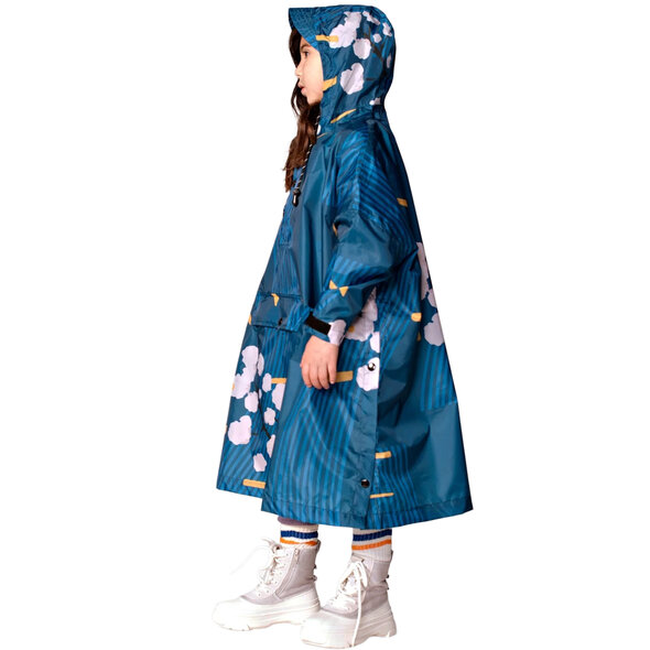 RAINKISS JAPANESE BLOSSOM ΠΑΙΔΙΚΟ PONCHO ΑΔΙΑΒΡΟΧΟ ΚΟΡΙΤΣΙ 8719327327197-BLUE