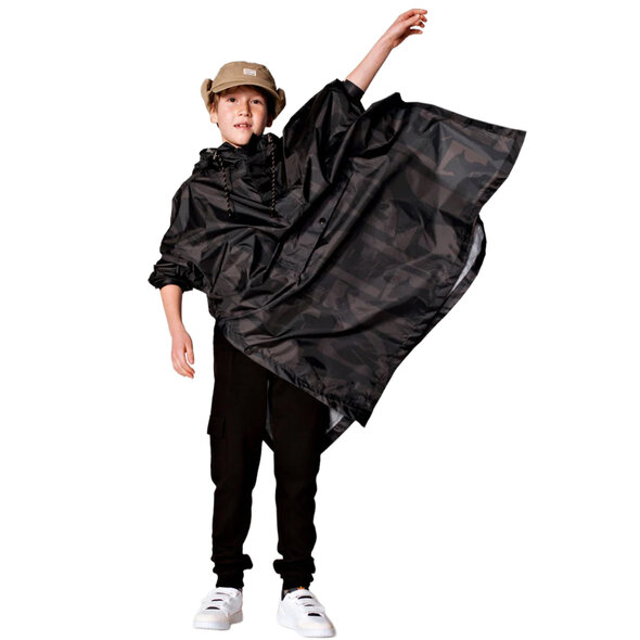 RAINKISS BACK TO BLACK ΠΑΙΔΙΚΟ PONCHO ΑΔΙΑΒΡΟΧΟ ΑΓΟΡΙ 8719327535752-BLACK