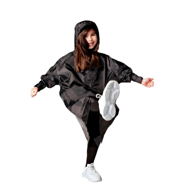 RAINKISS BACK TO BLACK ΠΑΙΔΙΚΟ PONCHO ΑΔΙΑΒΡΟΧΟ ΑΓΟΡΙ 8719327535752-BLACK
