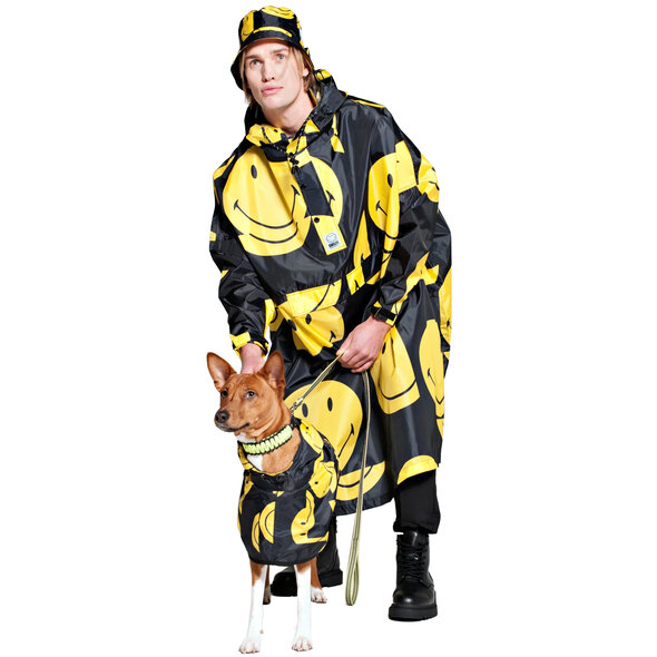 RAINKISS ALL SMILES X SMILEY ΑΔΙΑΒΡΟΧΟ PONCHO ΓΥΝΑΙΚΕΙΟ 8720648529122-BLACK