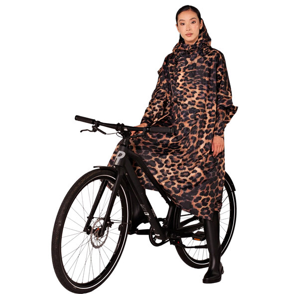 RAINKISS DARK LEOPARD ΑΔΙΑΒΡΟΧΟ PONCHO ΓΥΝΑΙΚΕΙΟ 8721122060216-BROWN-BLACK