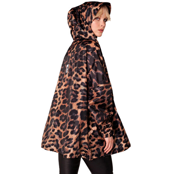 RAINKISS DARK LEOPARD ΑΔΙΑΒΡΟΧΟ ANORAK ΓΥΝΑΙΚΕΙΟ 8721122060261-BROWN-BLACK