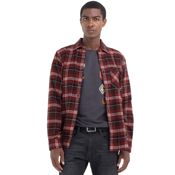 REPLAY FLANNEL ΚΑΡΟ ΠΟΥΚΑΜΙΣΟ ΑΝΔΡΙΚΟ M4095A.000.52620-030