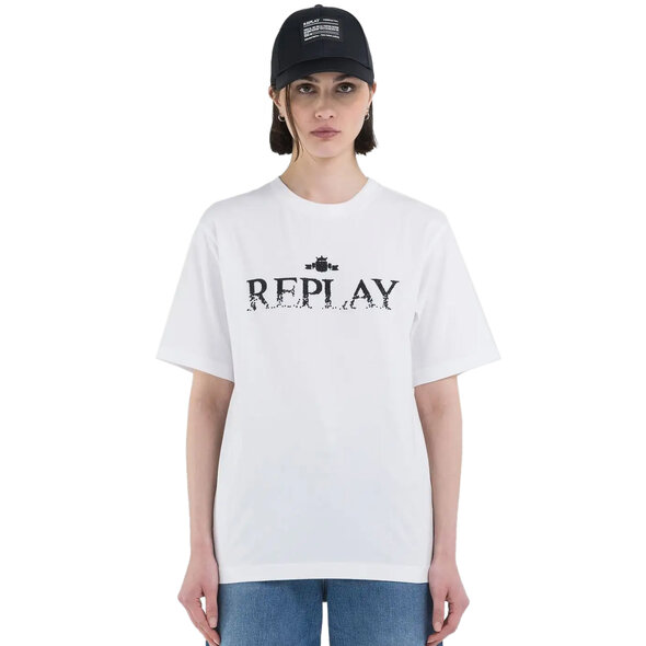 REPLAY GLITTER LOGO ΜΠΛΟΥΖΑ ΓΥΝΑΙΚΕΙΑ W3698P.000.23608P-001