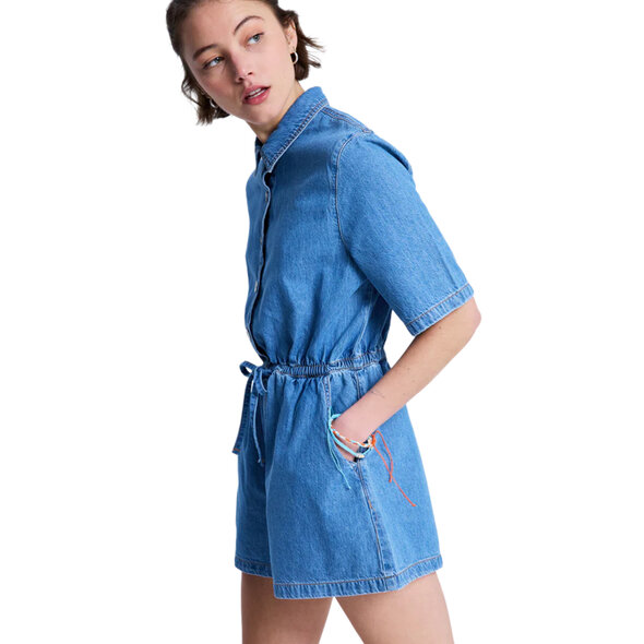 ROXY 'REAL TOMORROW' DENIM PLAYSUIT ΓΥΝΑΙΚΕΙΟ ERJDO03007-BJD0