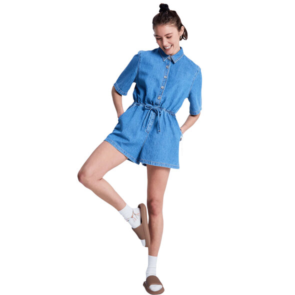 ROXY 'REAL TOMORROW' DENIM PLAYSUIT ΓΥΝΑΙΚΕΙΟ ERJDO03007-BJD0