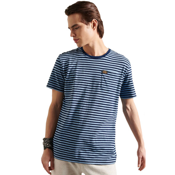 SUPERDRY BOHO INDIGO ΜΠΛΟΥΖΑ ΑΝΔΡIKH M1010878A-5IQ