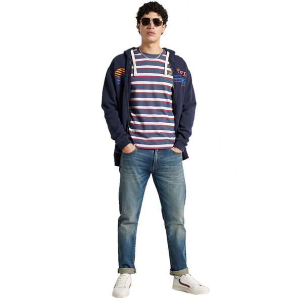 SUPERDRY COLLEGIATE APPLIQUE STRIPE ΜΠΛΟΥΖΑ ΑΝΔΡIKH M1011021A-5EC