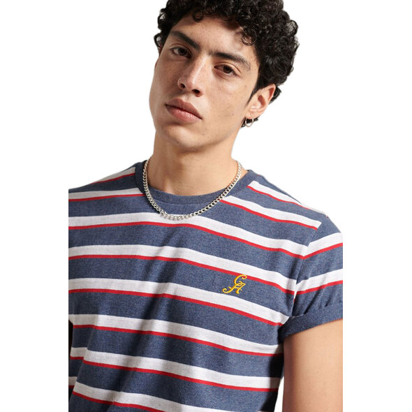 SUPERDRY COLLEGIATE APPLIQUE STRIPE ΜΠΛΟΥΖΑ ΑΝΔΡIKH M1011021A-5EC