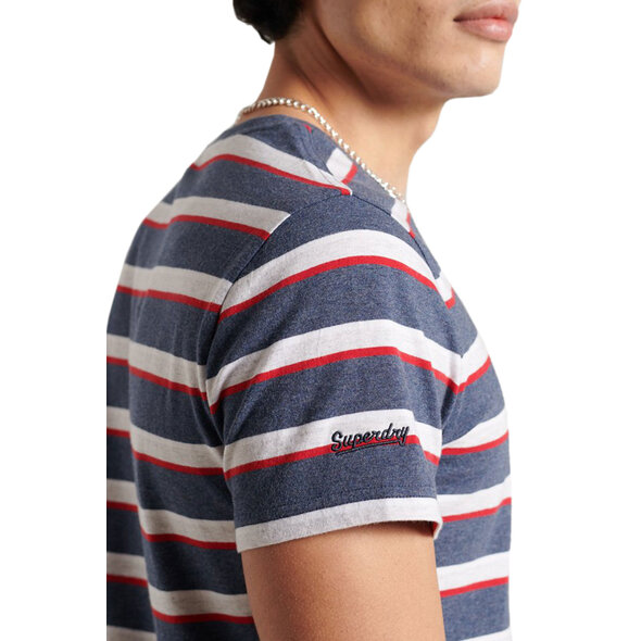SUPERDRY COLLEGIATE APPLIQUE STRIPE ΜΠΛΟΥΖΑ ΑΝΔΡIKH M1011021A-5EC