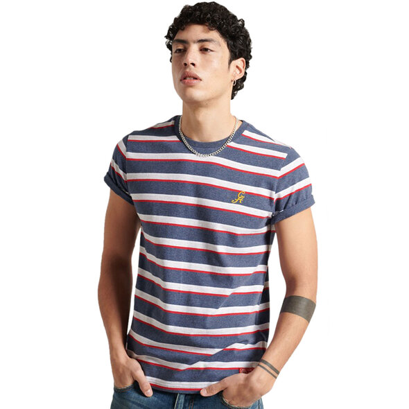 SUPERDRY COLLEGIATE APPLIQUE STRIPE ΜΠΛΟΥΖΑ ΑΝΔΡIKH M1011021A-5EC