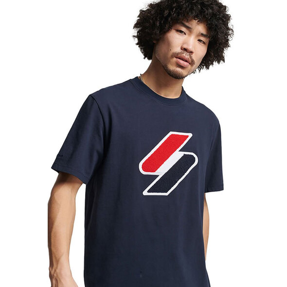 SUPERDRY ΜΠΛΟΥΖΑ ΑΝΔΡIKH ME CHENILLE LOGO M1011377B-JKE