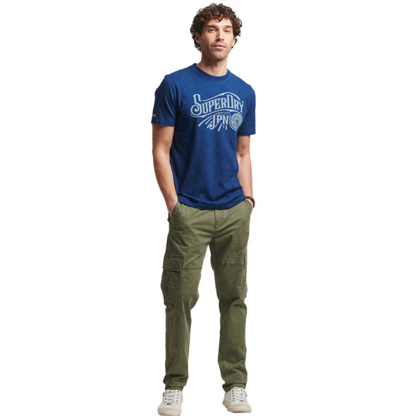SUPERDRY VINTAGE SCRIPT INDIGO ΜΠΛΟΥΖΑ ΑΝΔΡIKH M1011537A-9BQ