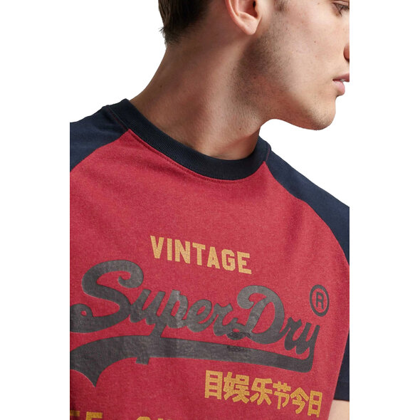 SUPERDRY VINTAGE LOGO RAGLAN T-SHIRT ΑΝΔΡΙΚΟ M1011621A-7EK