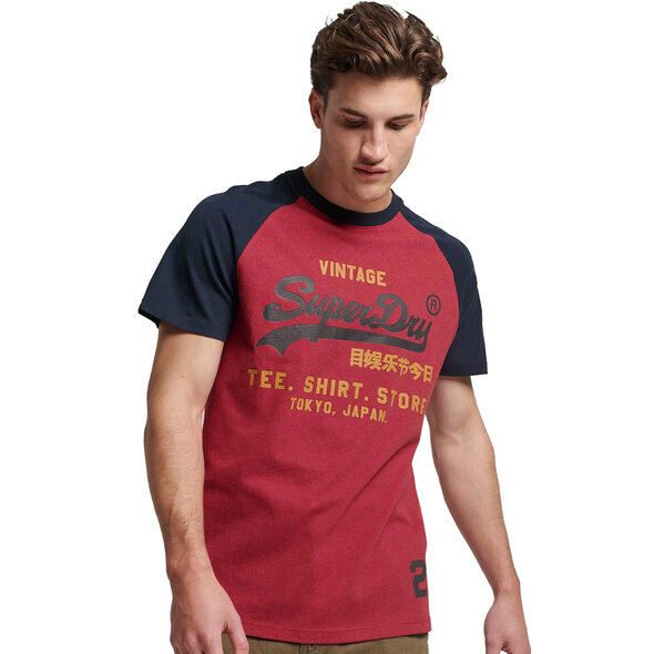 SUPERDRY VINTAGE LOGO RAGLAN T-SHIRT ΑΝΔΡΙΚΟ M1011621A-7EK