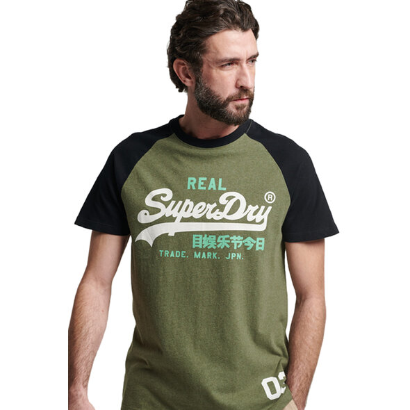 SUPERDRY VINTAGE LOGO RAGLAN T-SHIRT ΑΝΔΡΙΚΟ M1011621A-7FJ