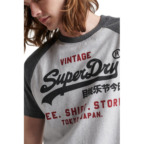 SUPERDRY VINTAGE LOGO RAGLAN T-SHIRT ΑΝΔΡΙΚΟ M1011621A-7FP