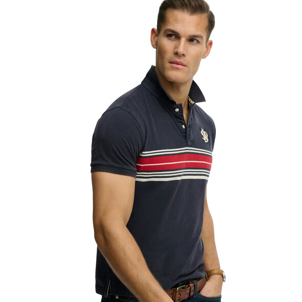 SUPERDRY VINTAGE STRIPE POLO ΜΠΛΟΥΖΑ ΑΝΔΡΙΚΗ M1110464A-H8Z