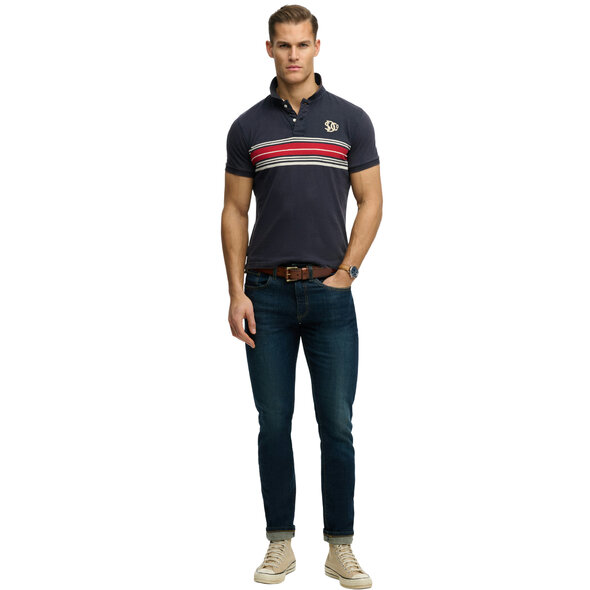 SUPERDRY VINTAGE STRIPE POLO ΜΠΛΟΥΖΑ ΑΝΔΡΙΚΗ M1110464A-H8Z