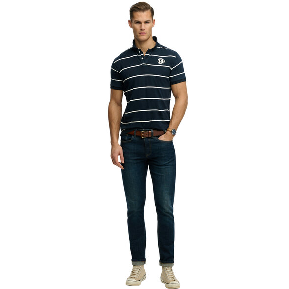 SUPERDRY VINTAGE STRIPE POLO ΜΠΛΟΥΖΑ ΑΝΔΡΙΚΗ M1110464A-JKC