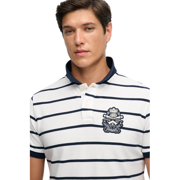 SUPERDRY CREST STRIPE POLO ΜΠΛΟΥΖΑ ΑΝΔΡΙΚΗ M1110467A-VCD