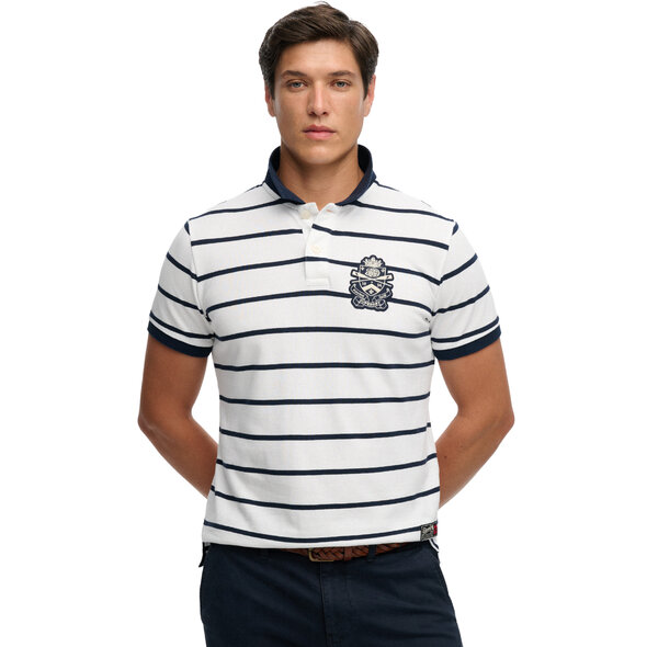 SUPERDRY CREST STRIPE POLO ΜΠΛΟΥΖΑ ΑΝΔΡΙΚΗ M1110467A-VCD