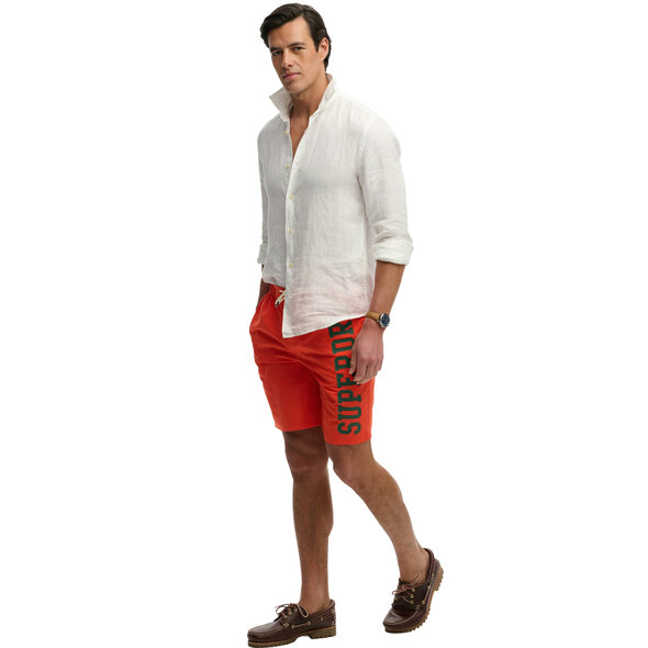 SUPERDRY LOGO 19'' BOARDSHORT ΜΑΓΙΩ ΑΝΔΡΙΚΟ M3010268A-UM2