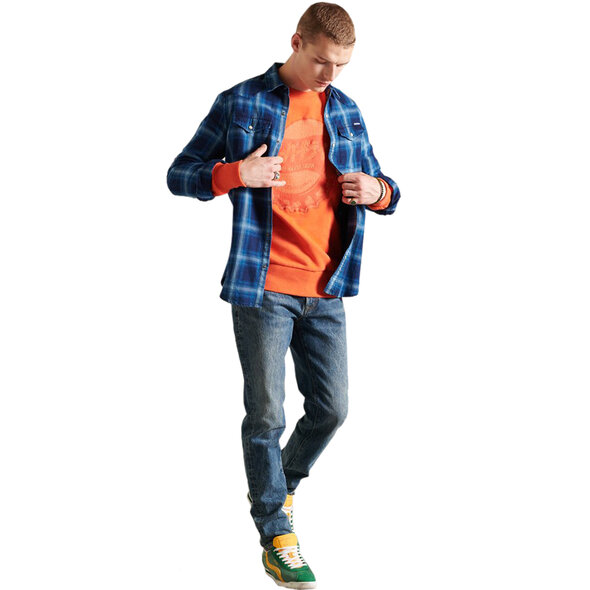 SUPERDRY RESURRECTION DENIM ΠΟΥΚΑΜΙΣΟ ΑΝΔΡIKO M4010461A-6IN