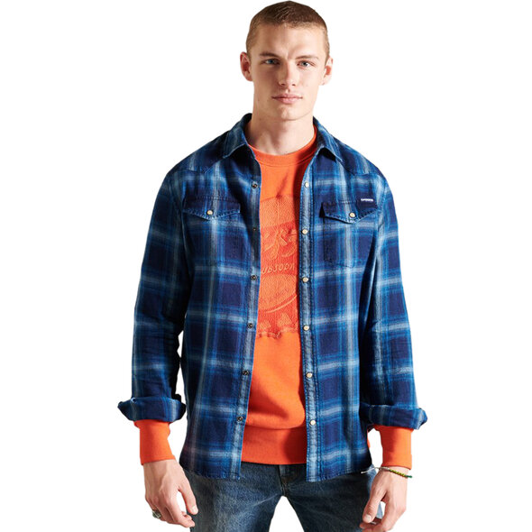 SUPERDRY RESURRECTION DENIM ΠΟΥΚΑΜΙΣΟ ΑΝΔΡIKO M4010461A-6IN