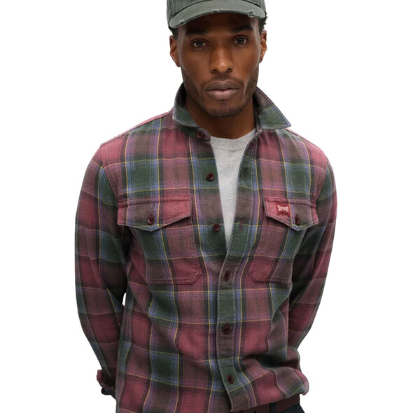 SUPERDRY WORKER ΚΑΡΟ ΠΟΥΚΑΜΙΣΟ ΑΝΔΡIKO M4010717A-C7W