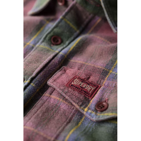 SUPERDRY WORKER ΚΑΡΟ ΠΟΥΚΑΜΙΣΟ ΑΝΔΡIKO M4010717A-C7W