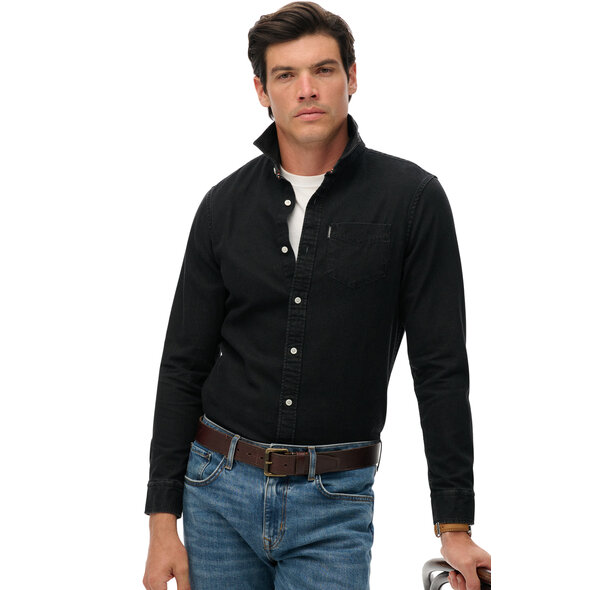SUPERDRY ESSENTIALS DENIM ΠΟΥΚΑΜΙΣΟ ΑΝΔΡΙΚΟ M4011065A-12A