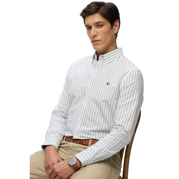 SUPERDRY PREPPY OXFORD ΠΟΥΚΑΜΙΣΟ ΑΝΔΡΙΚΟ M4011100A-J8P