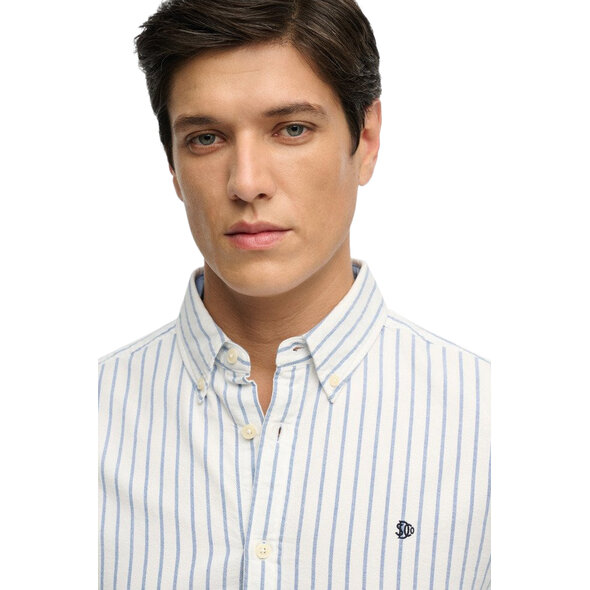 SUPERDRY PREPPY OXFORD ΠΟΥΚΑΜΙΣΟ ΑΝΔΡΙΚΟ M4011100A-J8P